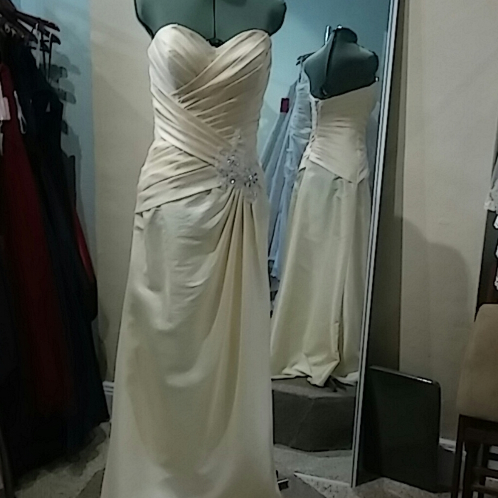 NWT Yellow floor length gown